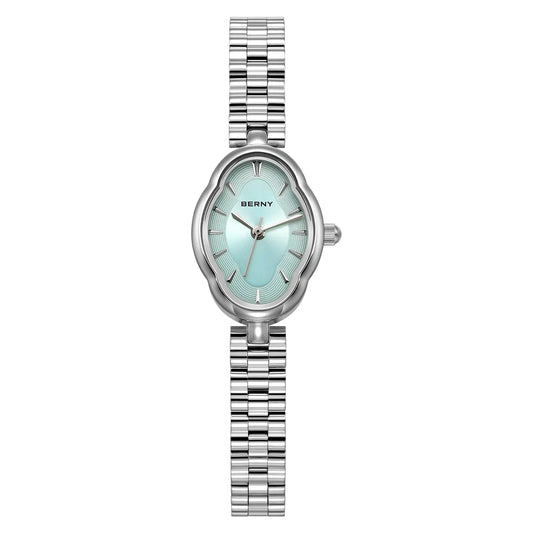 BERNY 2926L Women's Mini Silver Quartz Dress Watch - Top G Watches