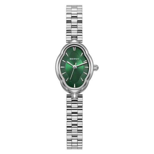 BERNY 2926L Women's Mini Silver Quartz Dress Watch - Top G Watches