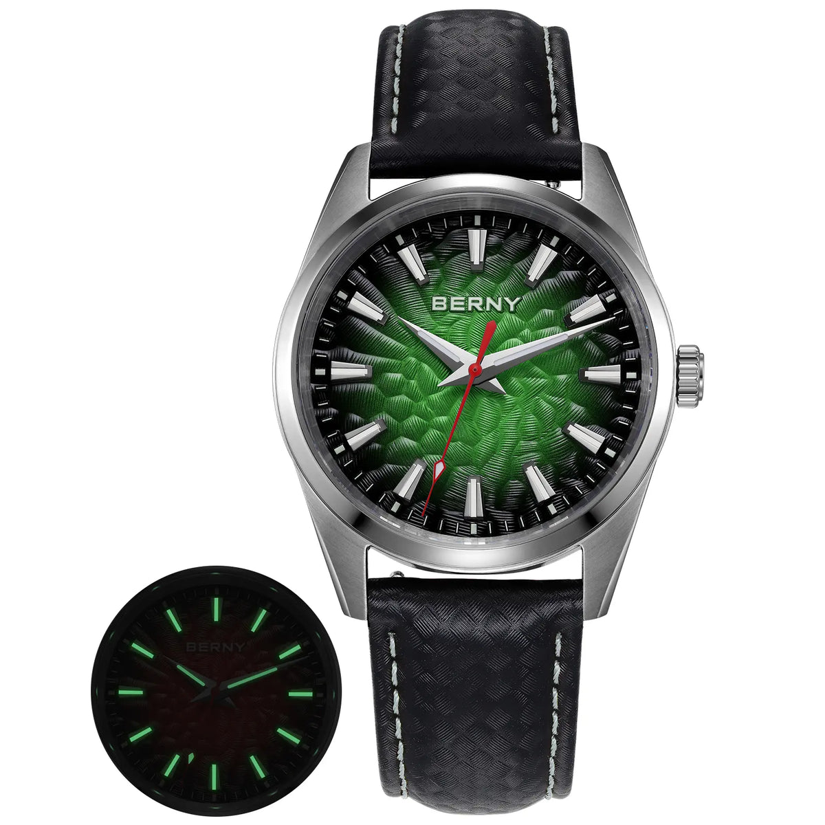 BERNY 2954MP Men's Quartz Dress Watch – Volcanic Dial - Top G Watches