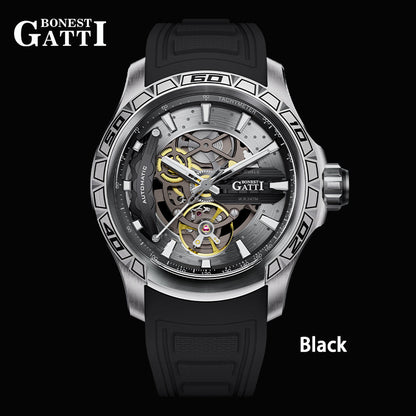 BONEST GATTI BG4005 Skeleton Automatic Men's Sports Watch