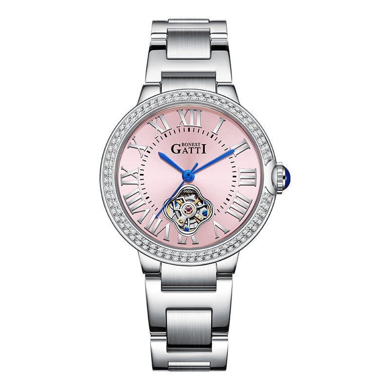 BONEST GATTI BG3006 Ladies Skeleton Automatic Watch – Sapphire Crystal