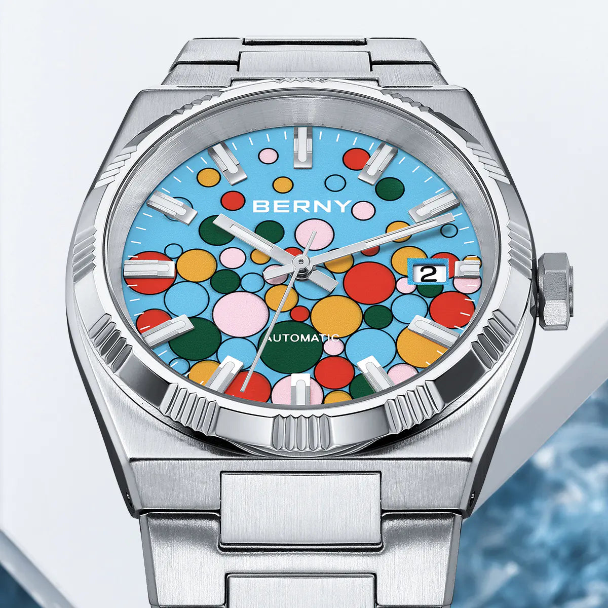 BERNY AM241M Automatic Watch – Interchangeable Bezels & Sapphire