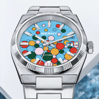 BERNY AM241M Automatic Watch – Interchangeable Bezels & Sapphire