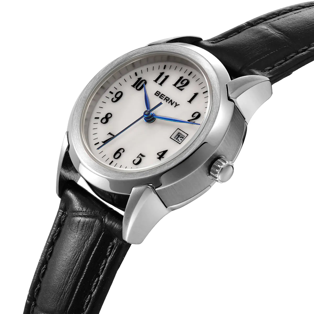 BERNY 2711VL Women's Classic Quartz Dress Watch – Leather Strap - Top G Watches