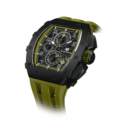 Official TSAR BOMBA Elemental Series TB8204Q – Calendar & Chronograph Watch