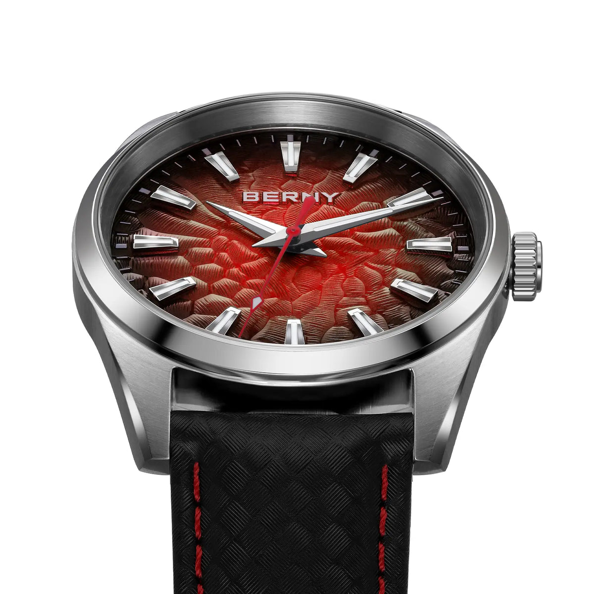 BERNY 2954MP Men's Quartz Dress Watch – Volcanic Dial - Top G Watches