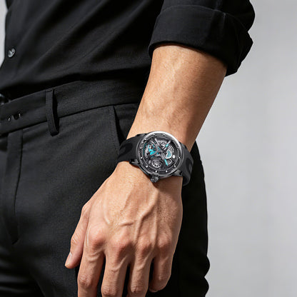 Official TSAR BOMBA Skunk Works T1 Skeleton Automatic Watch