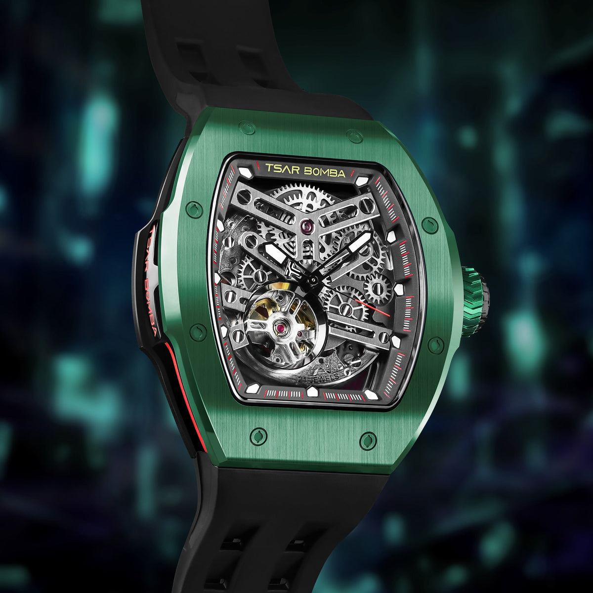Official TSAR BOMBA TB8218 Atomic Automatic Watch – Interchangeable Collection