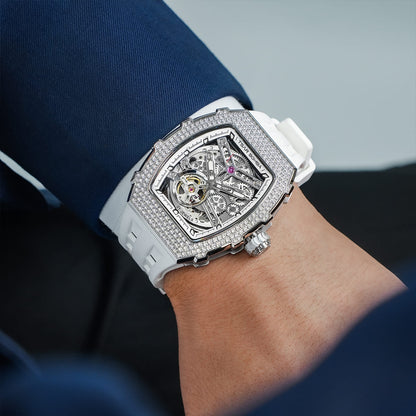 Official TSAR BOMBA Diamond Automatic Skeleton Watch – TB8208D