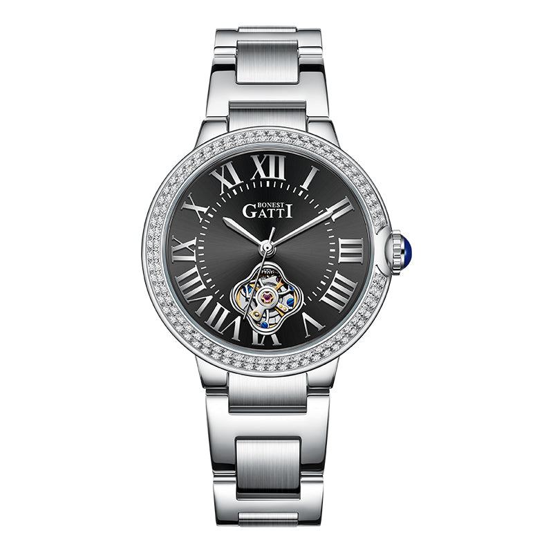 BONEST GATTI BG3006 Ladies Skeleton Automatic Watch – Sapphire Crystal