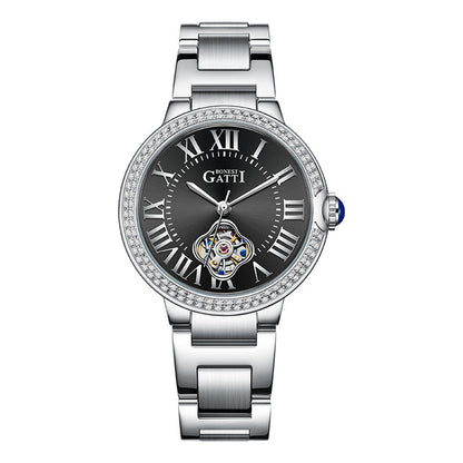 BONEST GATTI BG3006 Ladies Skeleton Automatic Watch – Sapphire Crystal