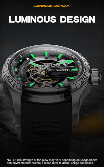 BONEST GATTI BG4005 Skeleton Automatic Men's Sports Watch