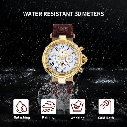 BERNY AM7042M Automatic Full Calendar Dress Watch – Roman Numerals - Top G Watches