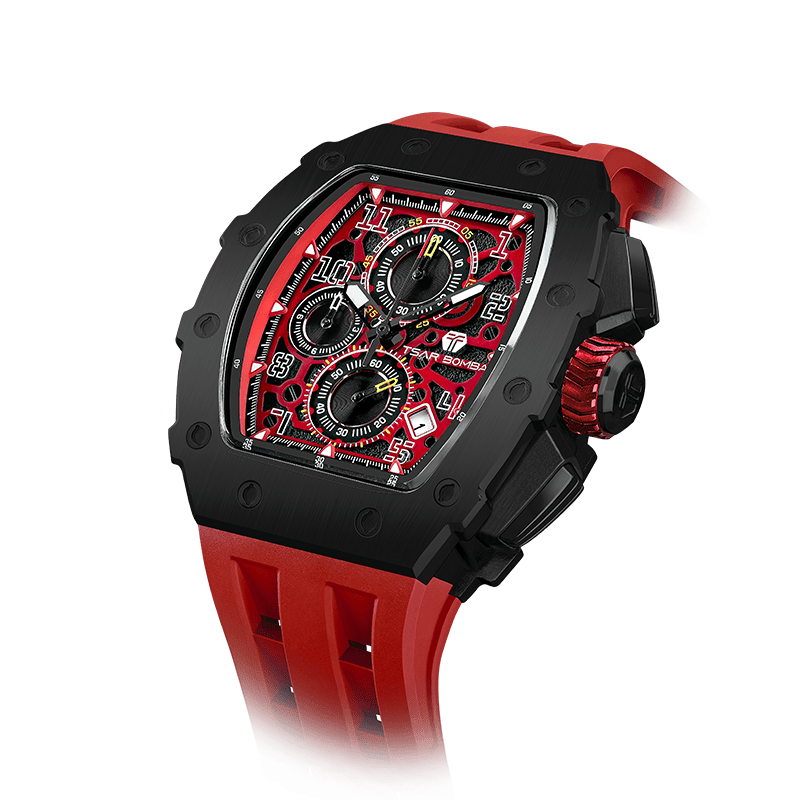 Official TSAR BOMBA Elemental Series TB8204Q – Calendar & Chronograph Watch