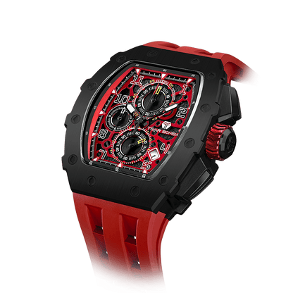 Official TSAR BOMBA Elemental Series TB8204Q – Calendar & Chronograph Watch
