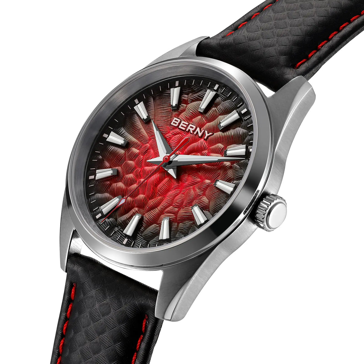 BERNY 2954MP Men's Quartz Dress Watch – Volcanic Dial - Top G Watches