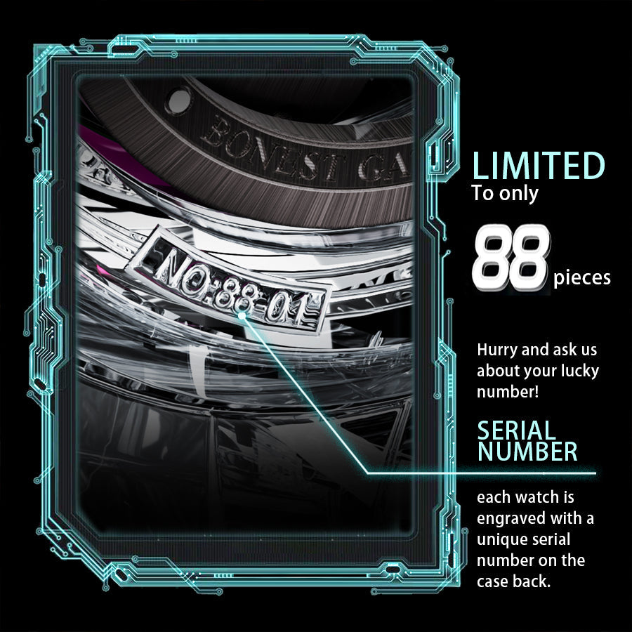 Bonest Gatti BG7002 Rainbow Tourbillon – Transparent K9 Crystal Masterpiece Watch - Top G Watches