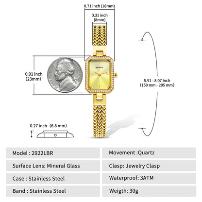 BERNY 2922L Women's Luxury Quartz Watch & Matching Bracelet Set - Top G Watches
