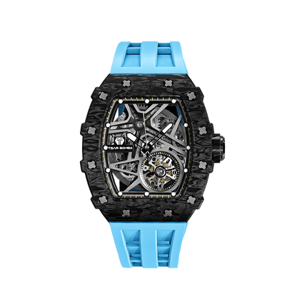 Official TSAR BOMBA Carbon Fibre Automatic Skeleton Watch – TB8209CF
