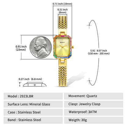 BERNY 2923L Women's Quartz Watch & Matching Bracelet Jewellery Set - Top G Watches