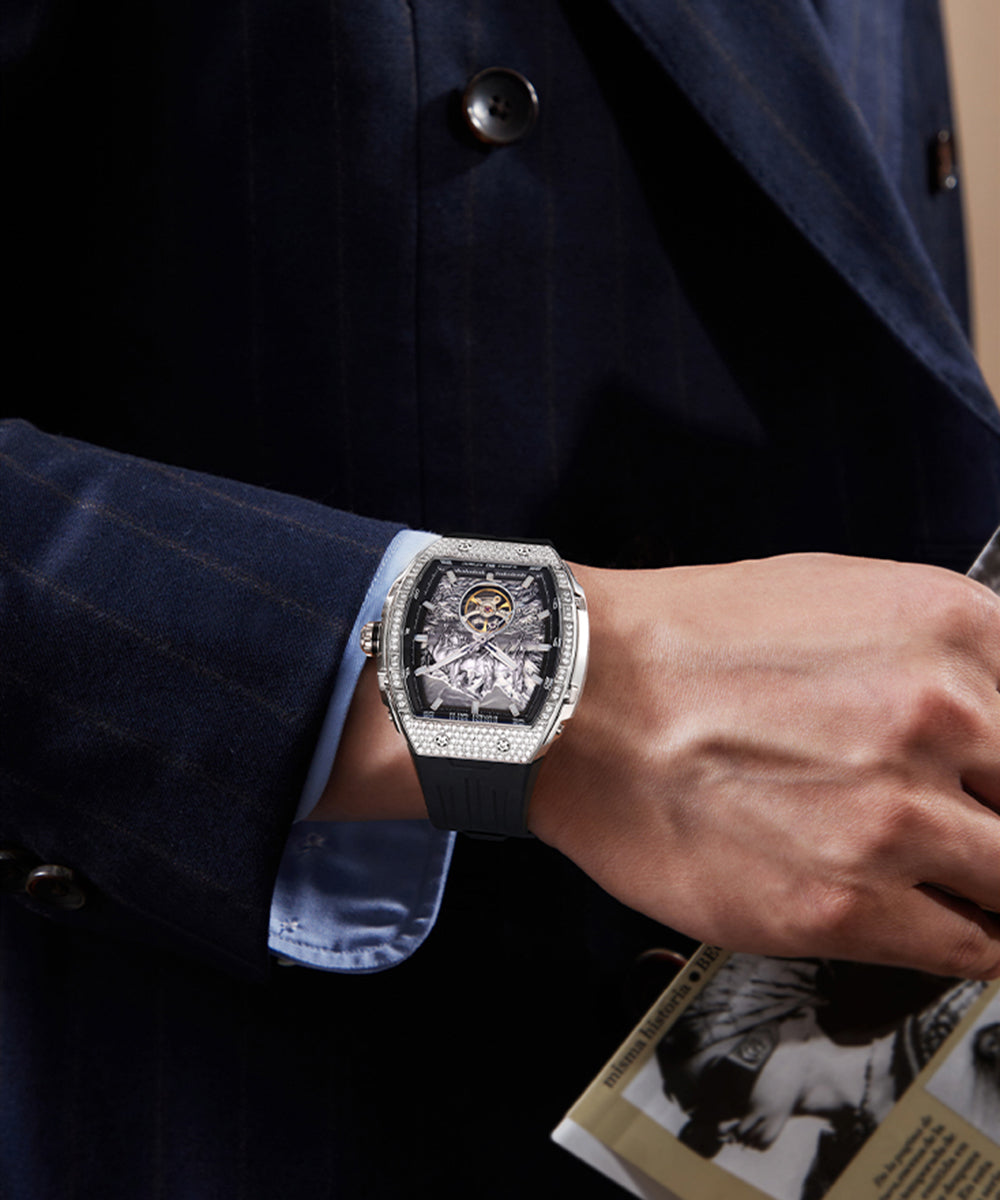 Bonest Gatti Year of the Horse BG5006 – Automatic Skeleton Zircon Bezel - Top G Watches