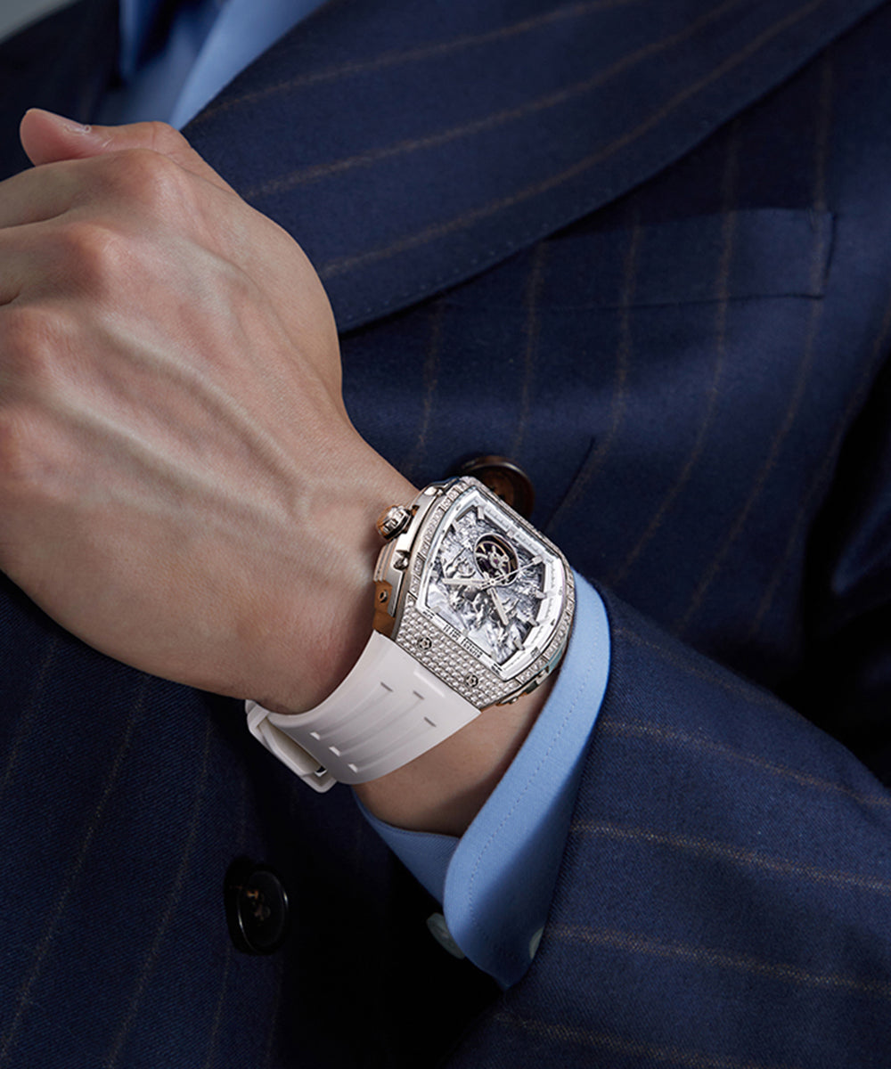 Bonest Gatti Year of the Horse BG5006 – Automatic Skeleton Zircon Bezel - Top G Watches