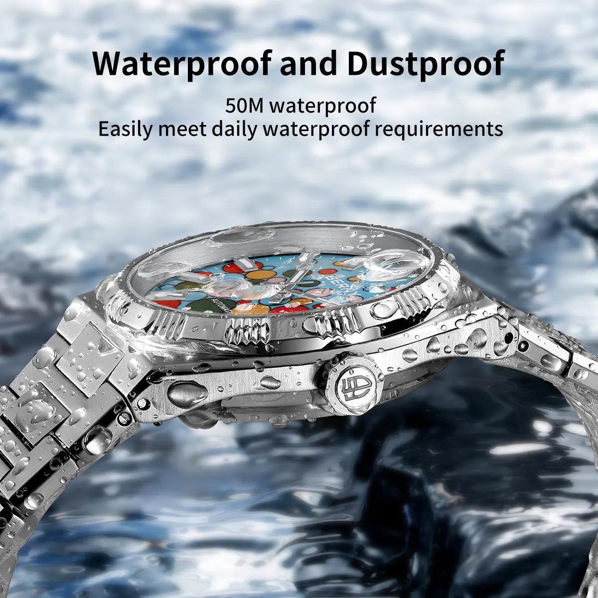 BERNY AM241M Automatic Watch – Interchangeable Bezels & Sapphire