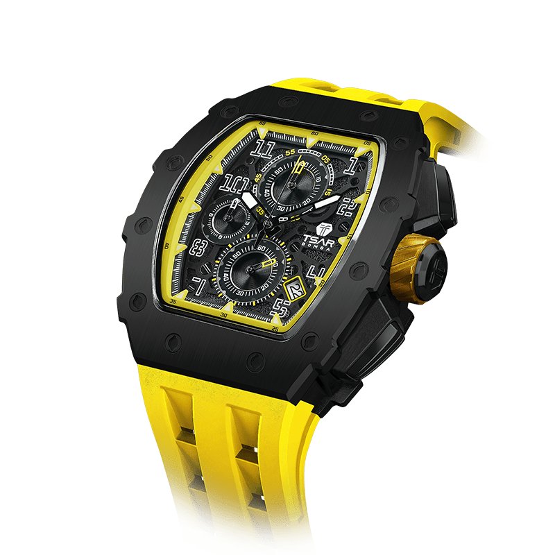 Official TSAR BOMBA Elemental Series TB8204Q – Calendar & Chronograph Watch