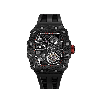 Official TSAR BOMBA Carbon Fibre Automatic Skeleton Watch – TB8209CF