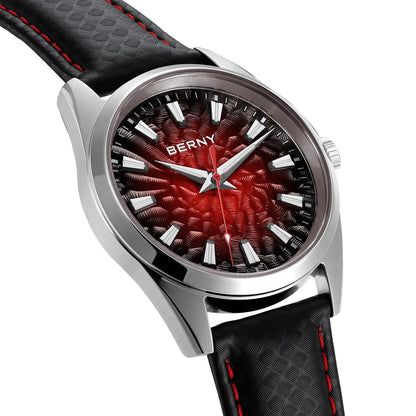 BERNY 2954MP Men's Quartz Dress Watch – Volcanic Dial - Top G Watches