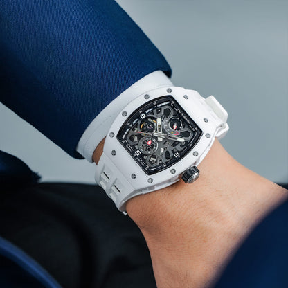 Official TSAR BOMBA Carbon Fibre Ceramic Kinetic Energy Automatic Watch – TB8212