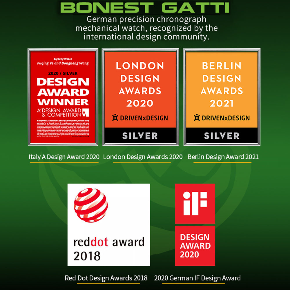 Bonest Gatti BG6004 Transparent Emerald Snake Dial – Skeleton Tonneau Watch - Top G Watches