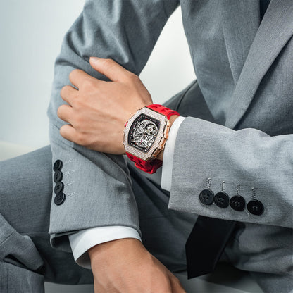 Official TSAR BOMBA Diamond Automatic Skeleton Watch – TB8208D