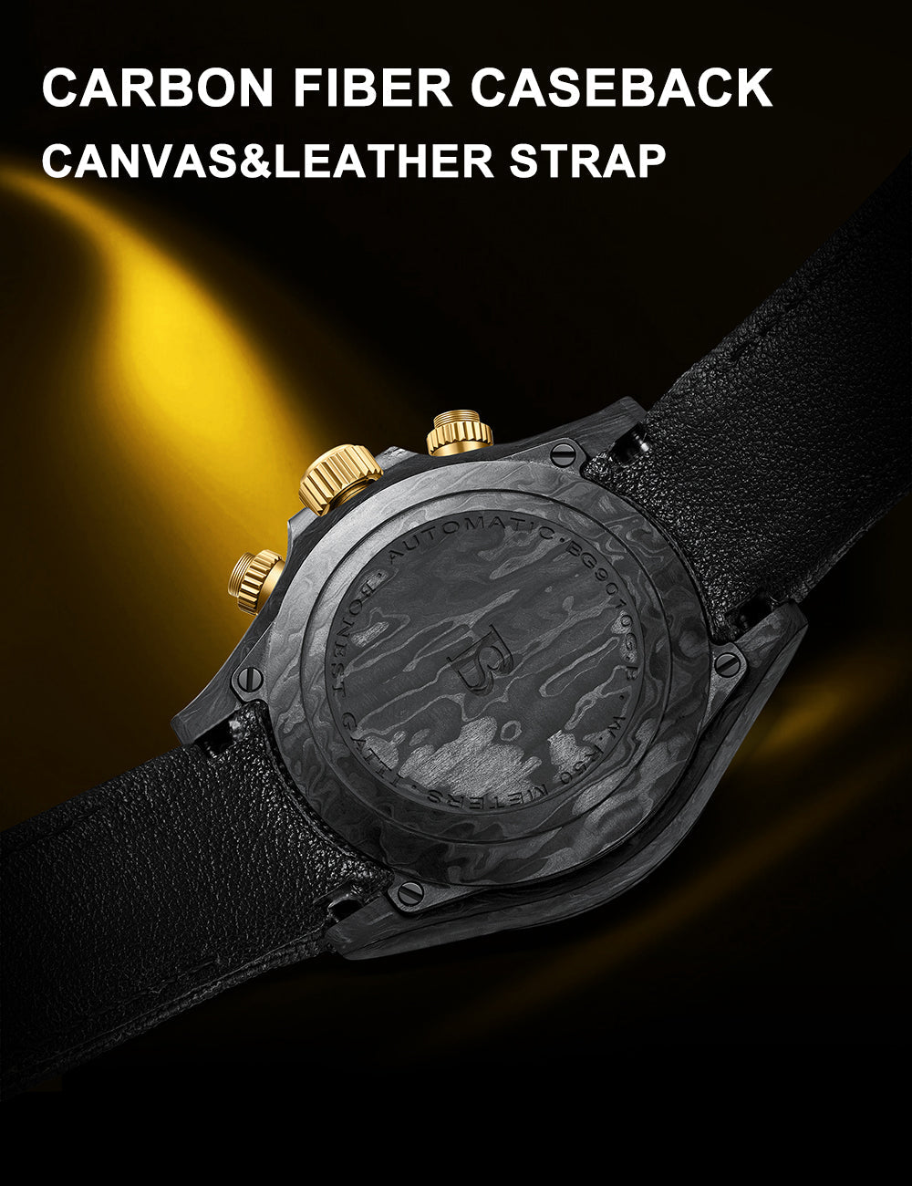 Bonest Gatti BG9010 Carbon Fibre Automatic Chronograph – Sport-Precision Craft - Top G Watches