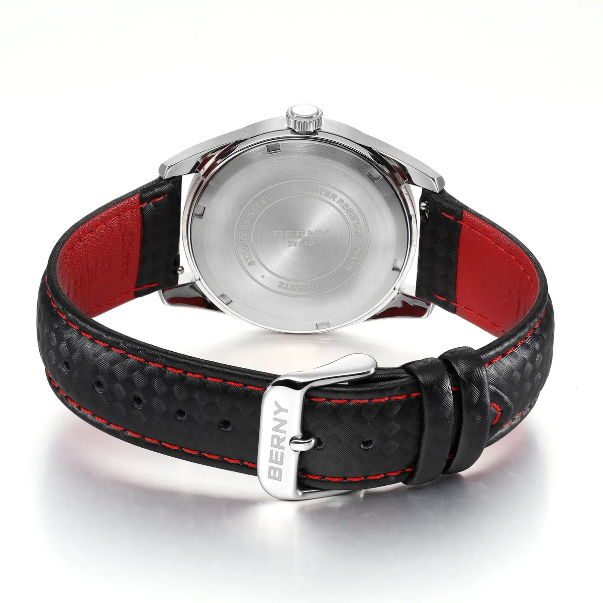 BERNY 2954MP Men's Quartz Dress Watch – Volcanic Dial - Top G Watches