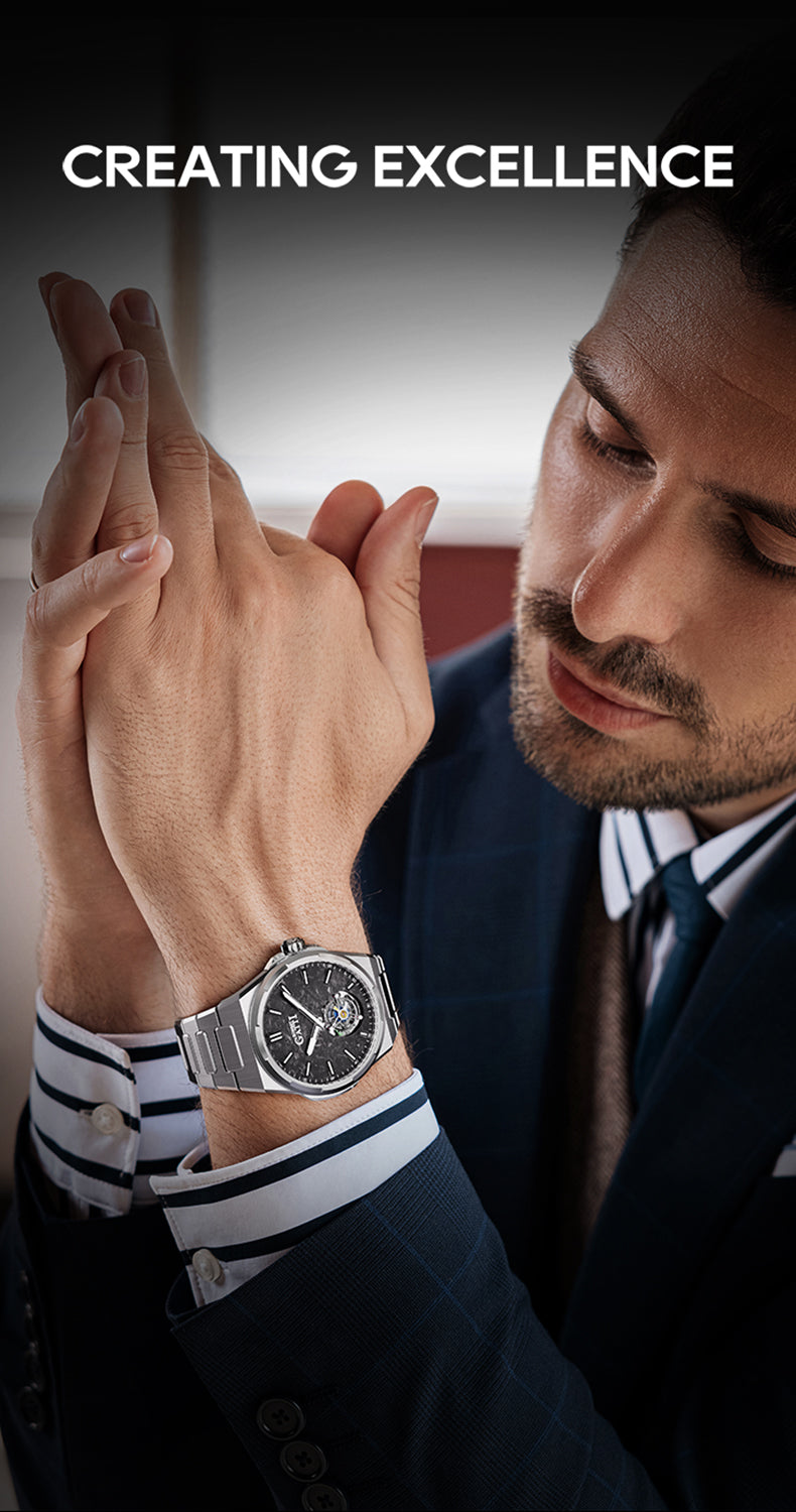 Bonest Gatti BG7006 Carbon Fiber – Luminous Tourbillon Automatic Sapphire Watch - Top G Watches