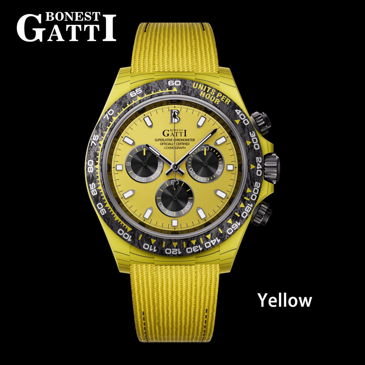 Bonest Gatti BG9010 Carbon Fibre Automatic Chronograph – Sport-Precision Craft - Top G Watches