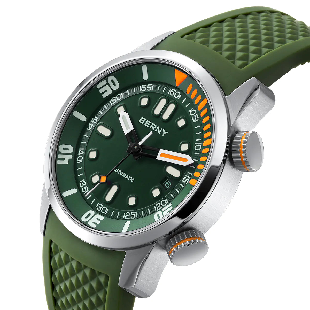 BERNY AM339M V3 Automatic Compressor-Style Diver Watch – 200M Sapphire