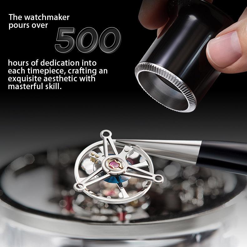 BONEST GATTI Tourbillon K9 Crystal Transparent Case Tonneau watch Skeleton Movement  Watch Fluororubber Strap BG7001 - Top G Watches