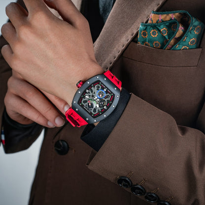 Official TSAR BOMBA Carbon Fibre Ceramic Kinetic Energy Automatic Watch – TB8212