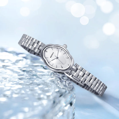 BERNY 2926L Women's Mini Silver Quartz Dress Watch - Top G Watches