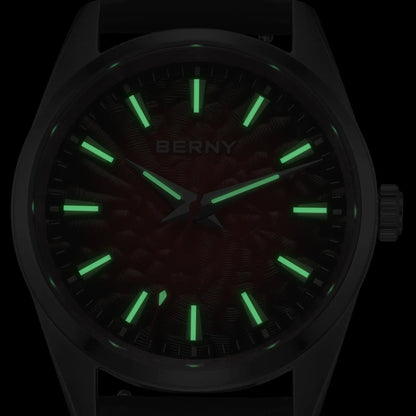 BERNY 2954MP Men's Quartz Dress Watch – Volcanic Dial - Top G Watches