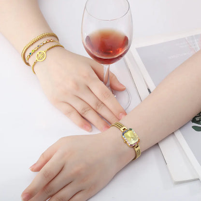 BERNY 2923L Women's Quartz Watch & Matching Bracelet Jewellery Set - Top G Watches