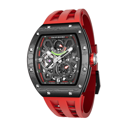 Official TSAR BOMBA Carbon Fibre Ceramic Kinetic Energy Automatic Watch – TB8212