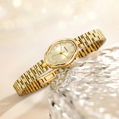 BERNY 2946L Women's Mini Gold Quartz Dress Watch - Top G Watches