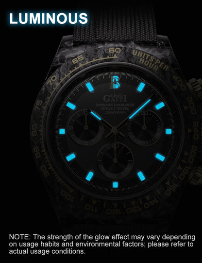 Bonest Gatti BG9010 Carbon Fibre Automatic Chronograph – Sport-Precision Craft - Top G Watches