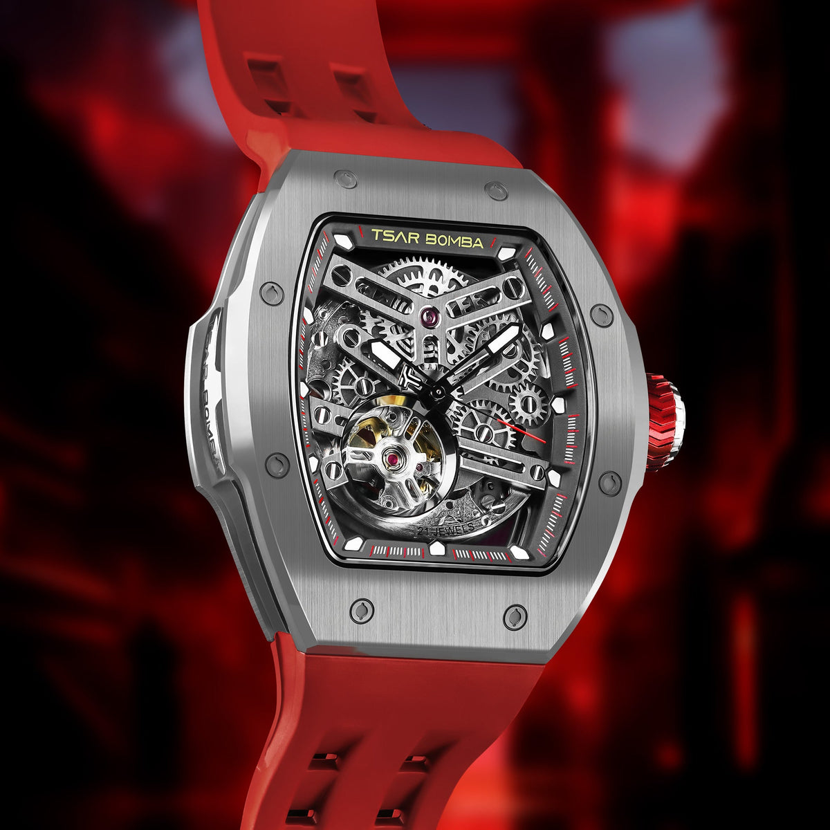 Official TSAR BOMBA TB8218 Atomic Automatic Watch – Interchangeable Collection