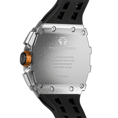 Official TSAR BOMBA Elemental Series TB8204Q – Calendar & Chronograph Watch