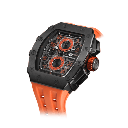 Official TSAR BOMBA Elemental Series TB8204Q – Calendar & Chronograph Watch