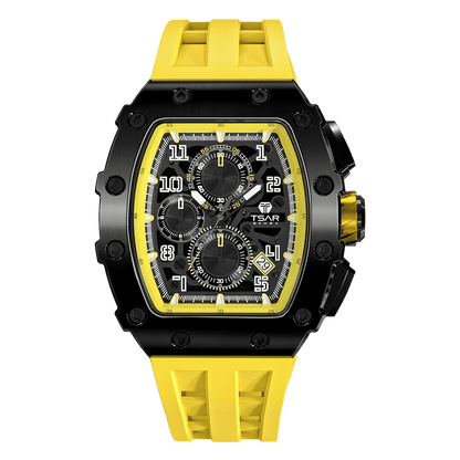 Official TSAR BOMBA Elemental Series TB8204Q – Calendar & Chronograph Watch